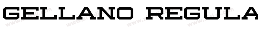 Gellano Regular字体转换